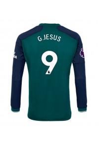 Arsenal Gabriel Jesus #9 Jalkapallovaatteet Kolmaspaita 2023-24 Pitkähihainen
